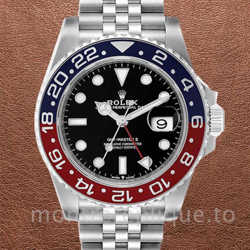 Rolex Gmt-Master Ii Pour des hommes 126710BKSJ Cadran Noir Automatique