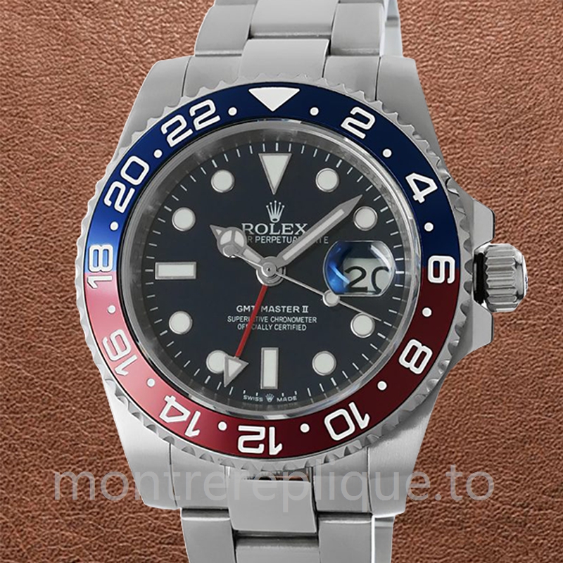 Rolex Gmt Master Ii Pour des hommes 40mm m126710blro-0002 Cadran noir Regardez
