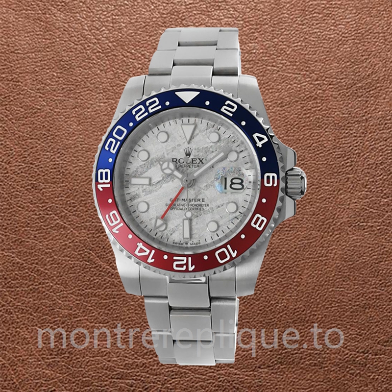 Rolex Gmt Master Ii m126719blro-0002 40mm Pour des hommes Cadran Météorite Bracelet - Image 2