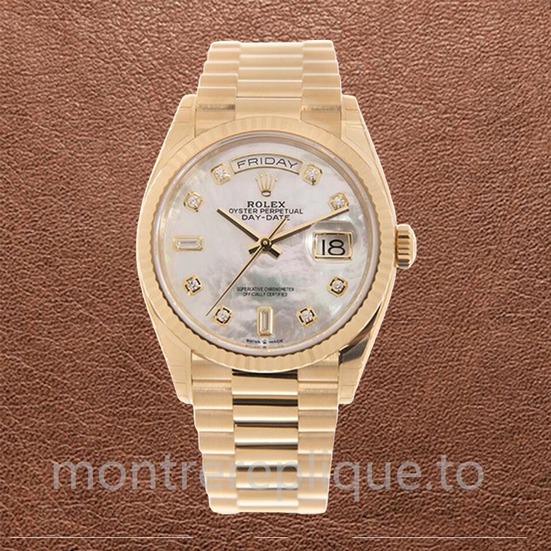 Rolex Day-date Unisexe 36mm m128238-0011 Président Bracelet Cadran en nacre - Image 2