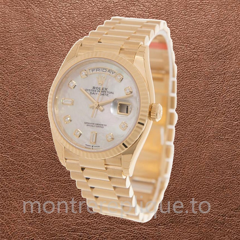 Rolex Day-date Unisexe 36mm m128238-0011 Président Bracelet Cadran en nacre - Image 3