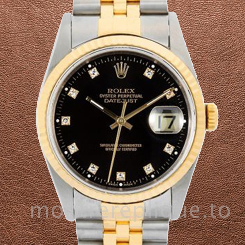 Rolex Datejust Pour des hommes 16233BKDJ 36mm Automatique