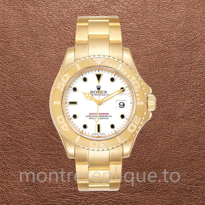Rolex Yacht-master 40mm Pour des hommes 16628WSO Cadran blanc Bracelet Huître - Image 2