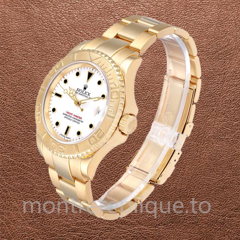 Rolex Yacht-master 40mm Pour des hommes 16628WSO Cadran blanc Bracelet Huître - Image 3