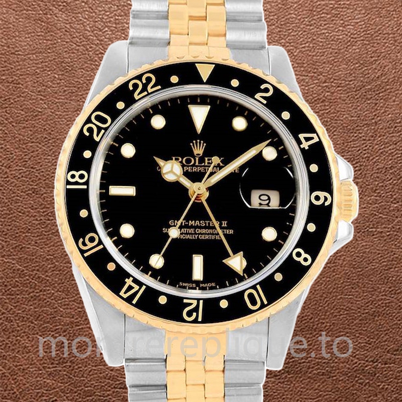 Rolex Gmt Master Pour des hommes 16713BKSJ-1 40mm Bracelet Jubilé Automatique