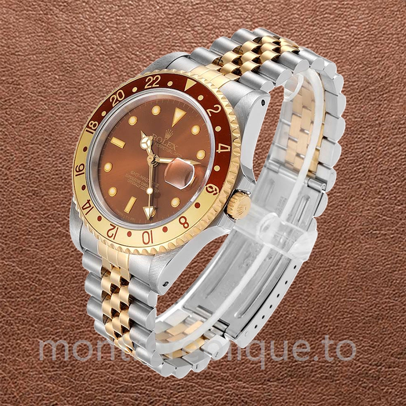 Rolex Gmt Master Pour des hommes 16713BNSJ 40mm Bracelet Jubilé Cadran bronze - Image 3