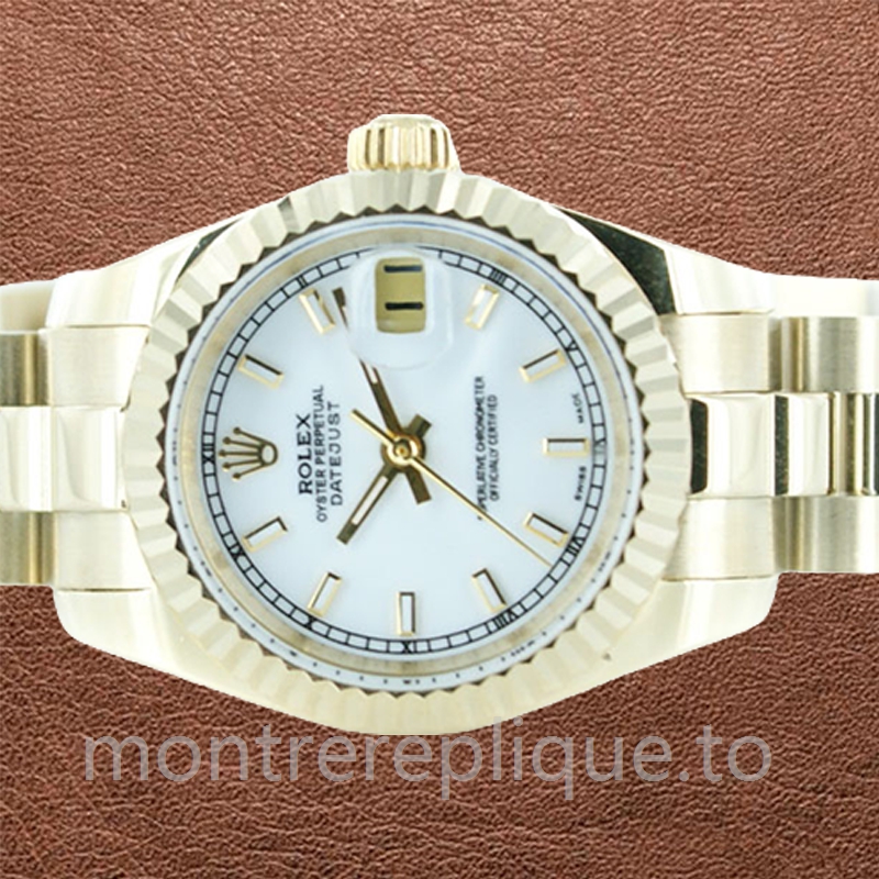 Rolex Datejust Dames 178278WSO 26mm Ton d'or Cadran blanc - Image 3