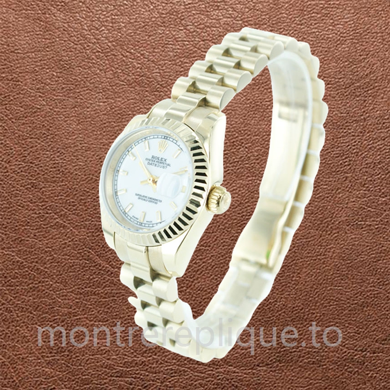 Rolex Datejust Dames 178278WSO 26mm Ton d'or Cadran blanc - Image 4