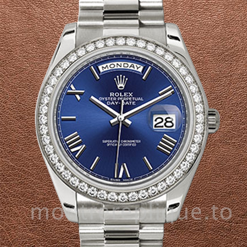 Rolex Day-Date Pour des hommes 228349BLRP 40mm Automatique Argenté