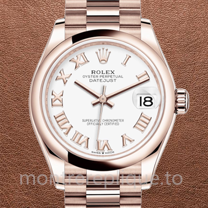 Rolex Datejust 31mm Dames m278245-0018 Doré rose