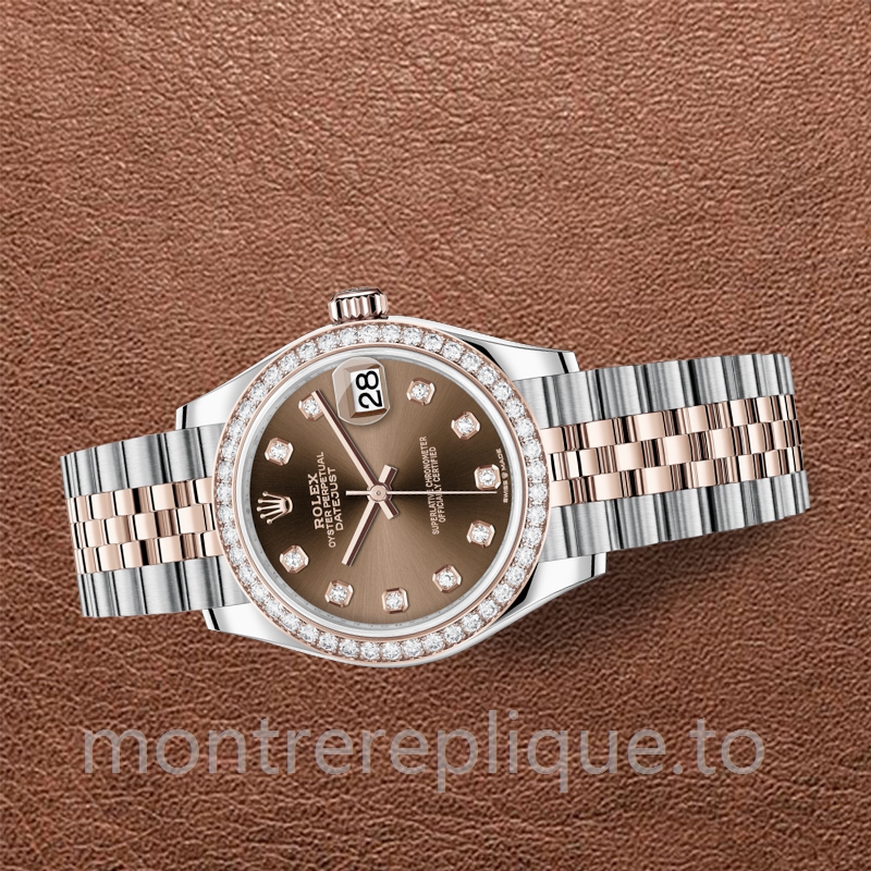Rolex Datejust m278381rbr-0028 31mm Dames Argenté Cadran Chocolat - Image 3