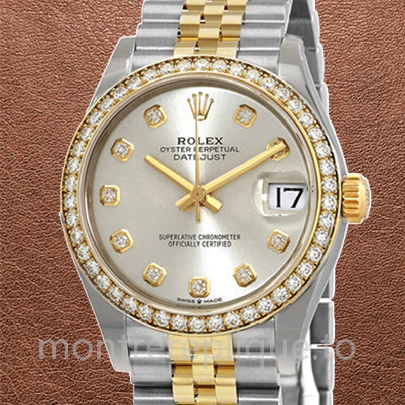 Rolex Datejust Dames m278383rbr-0020 31mm Regardez Cadran argenté