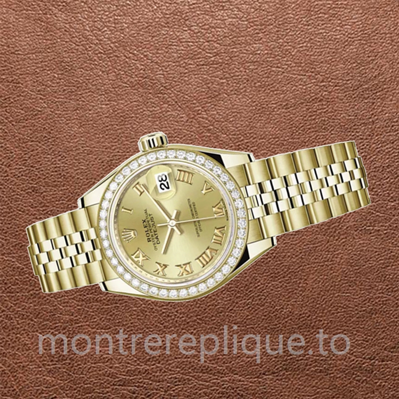 Rolex Datejust 28mm m279138rbr-0022 Dames Cadran Champagne - Image 3
