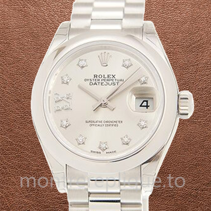 Rolex Datejust 28mm m279166-0001 Dames Président Bracelet Regardez