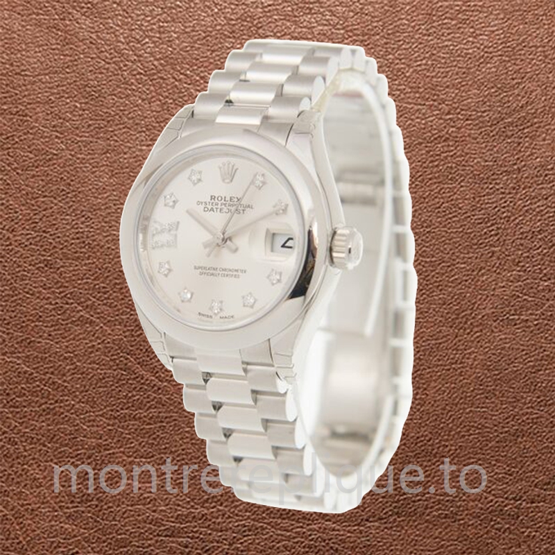 Rolex Datejust 28mm m279166-0001 Dames Président Bracelet Regardez - Image 3