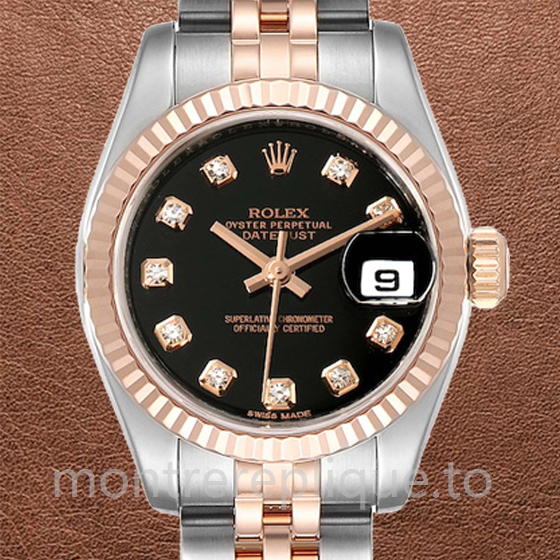 Rolex Datejust 279171 28mm Dames Cadran noir Regardez