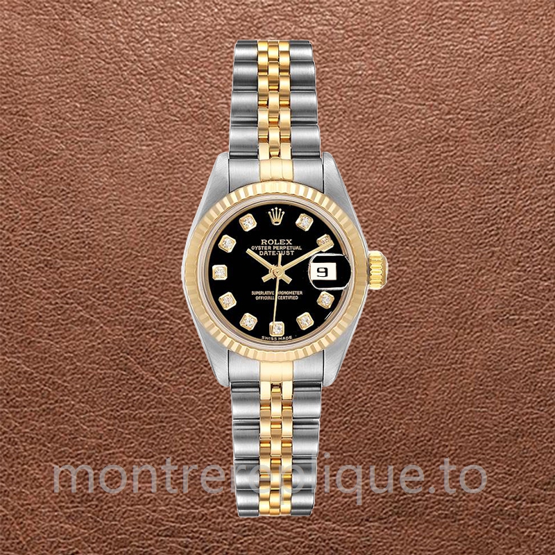 Rolex Datejust 279173 Dames 28mm Cadran noir Bracelet Jubilé - Image 2