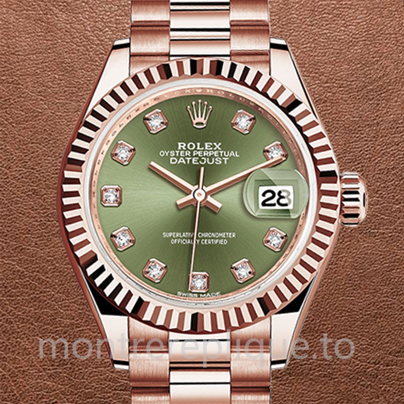 Rolex Datejust 28mm Dames m279175-0009 Automatique Regardez
