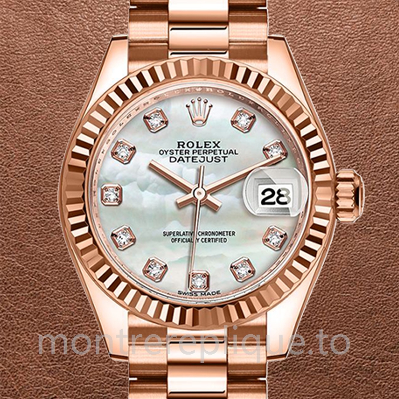 Rolex Datejust m279175-0017 Dames 28mm Automatique Cadran en nacre