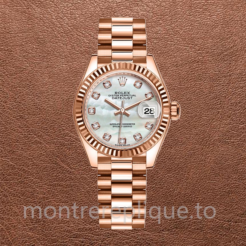 Rolex Datejust m279175-0017 Dames 28mm Automatique Cadran en nacre - Image 2