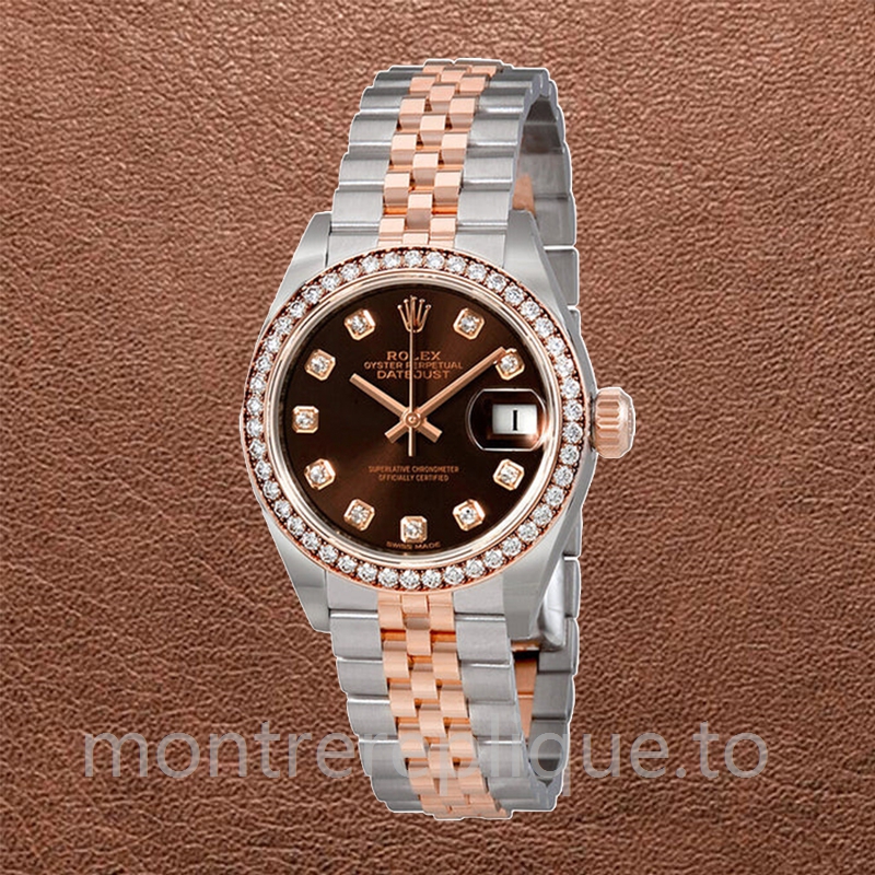 Rolex Datejust 28mm m279381rbr-0011 Dames Bracelet Jubilé Argenté - Image 2