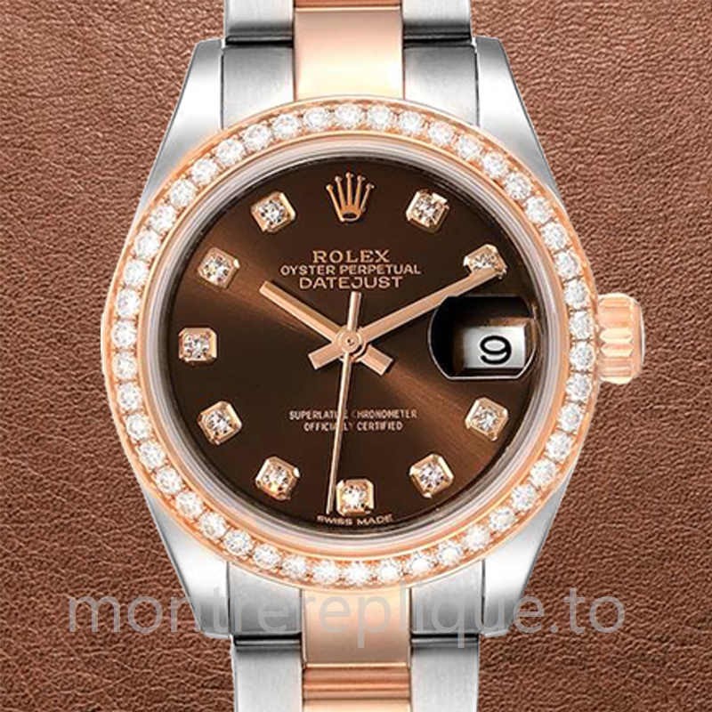 Rolex Datejust Dames m279381rbr-0012 28mm Cadran Chocolat
