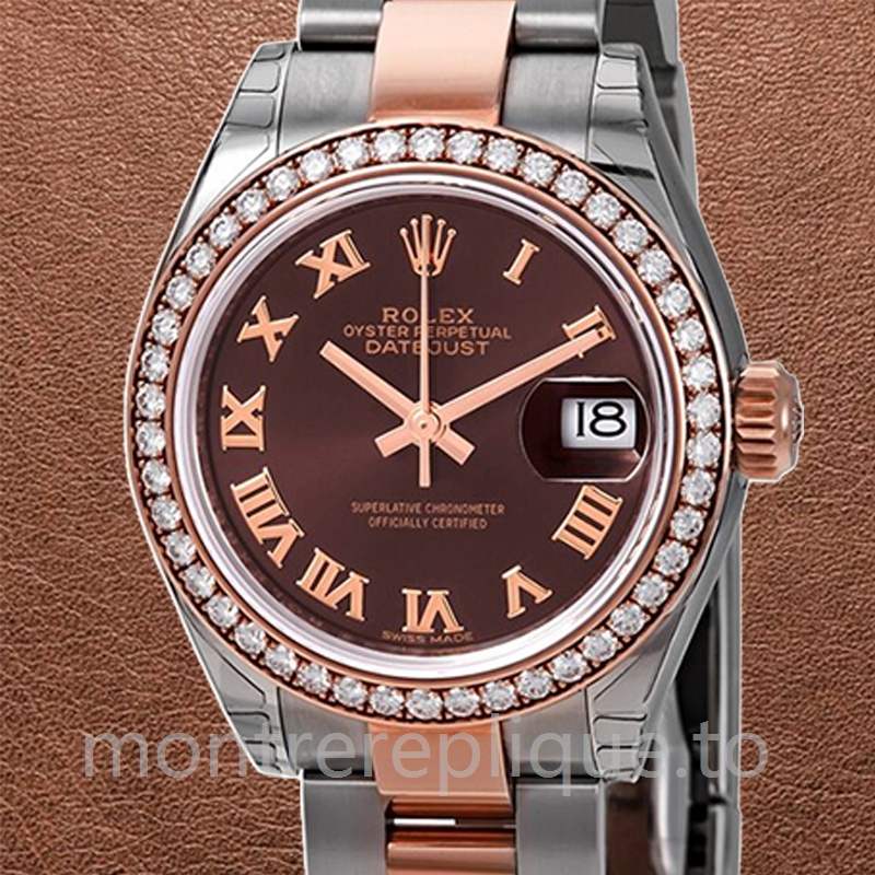 Rolex Datejust 28mm Dames m279381rbr-0010 Cadran Chocolat