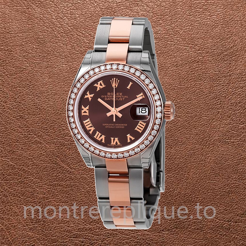 Rolex Datejust 28mm Dames m279381rbr-0010 Cadran Chocolat - Image 2
