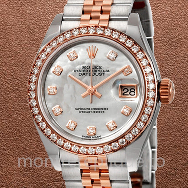 Rolex Datejust Dames 28mm m279381rbr-0013 Argenté Bracelet Jubilé