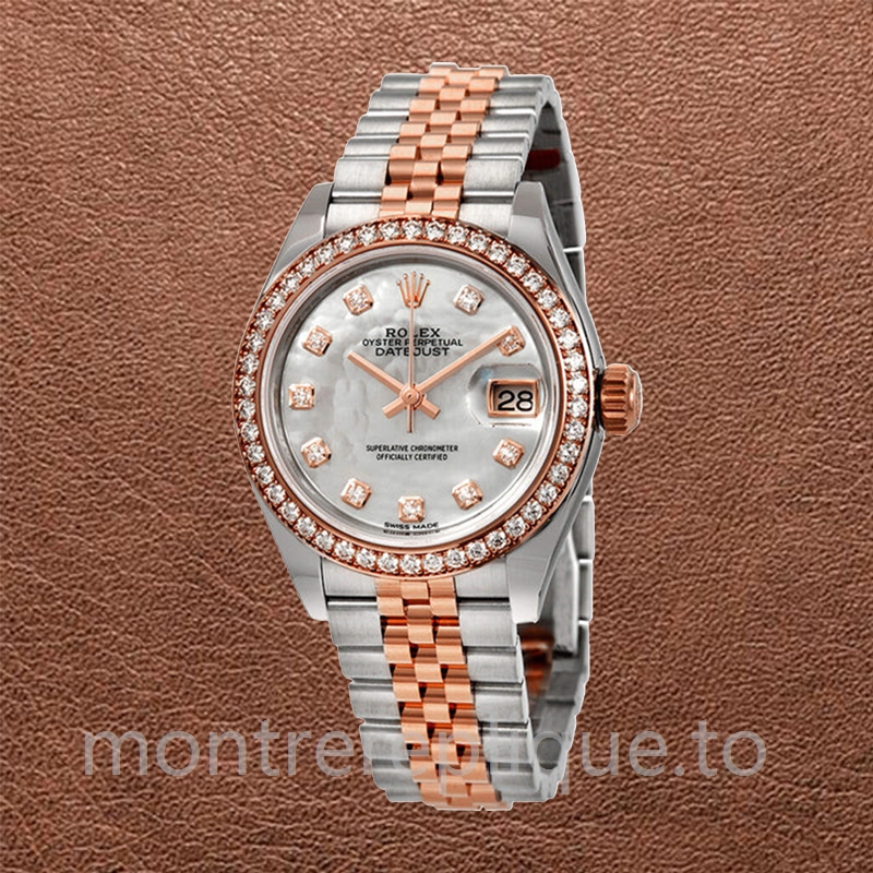 Rolex Datejust Dames 28mm m279381rbr-0013 Argenté Bracelet Jubilé - Image 2