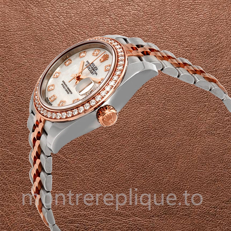 Rolex Datejust Dames 28mm m279381rbr-0013 Argenté Bracelet Jubilé - Image 3