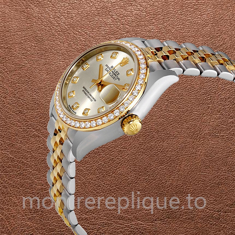 Rolex Datejust m279383rbr-0007 28mm Dames Cadran argenté Bracelet Jubilé - Image 3