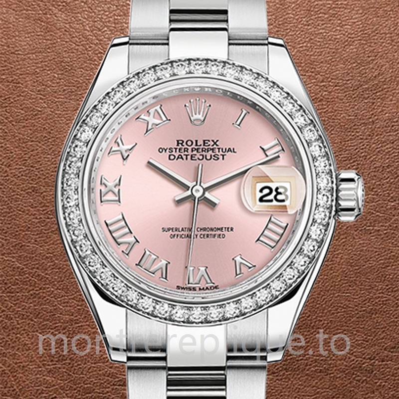 Rolex Datejust Dames m279384rbr-0006 28mm Cadran rose