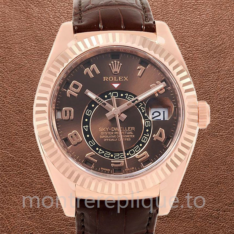 Rolex Sky-dweller 41mm Pour des hommes 326135-L Doré rose