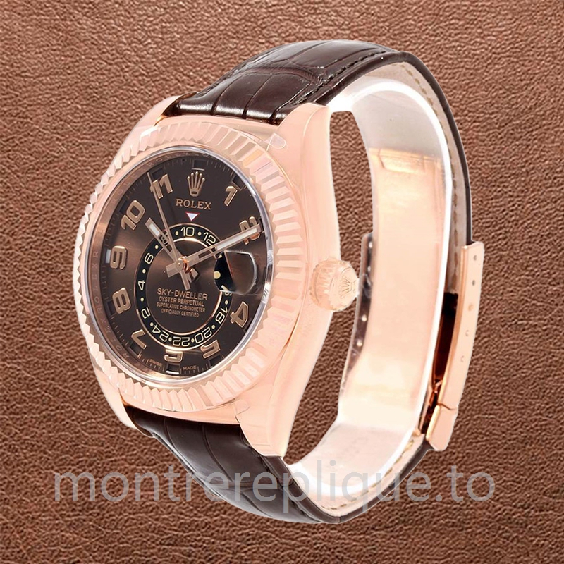 Rolex Sky-dweller 41mm Pour des hommes 326135-L Doré rose - Image 3