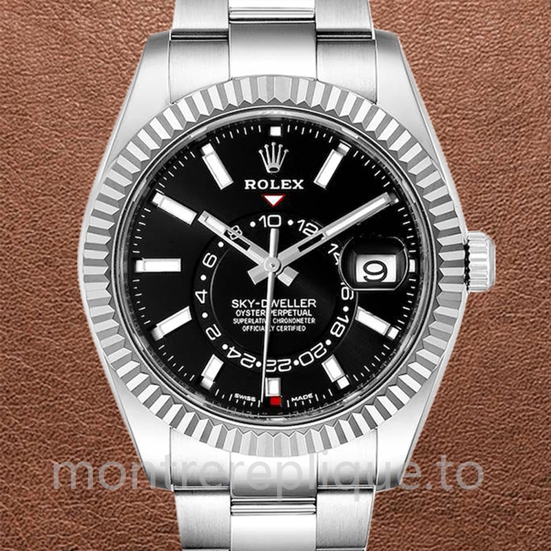 Rolex Sky-dweller Pour des hommes m326934-0005 42mm Cadran noir Automatique