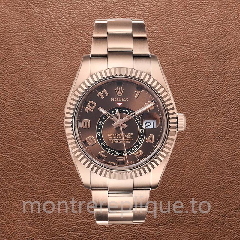 Rolex Sky-dweller 41mm 326935BRAO Pour des hommes Cadran marron Automatique - Image 2