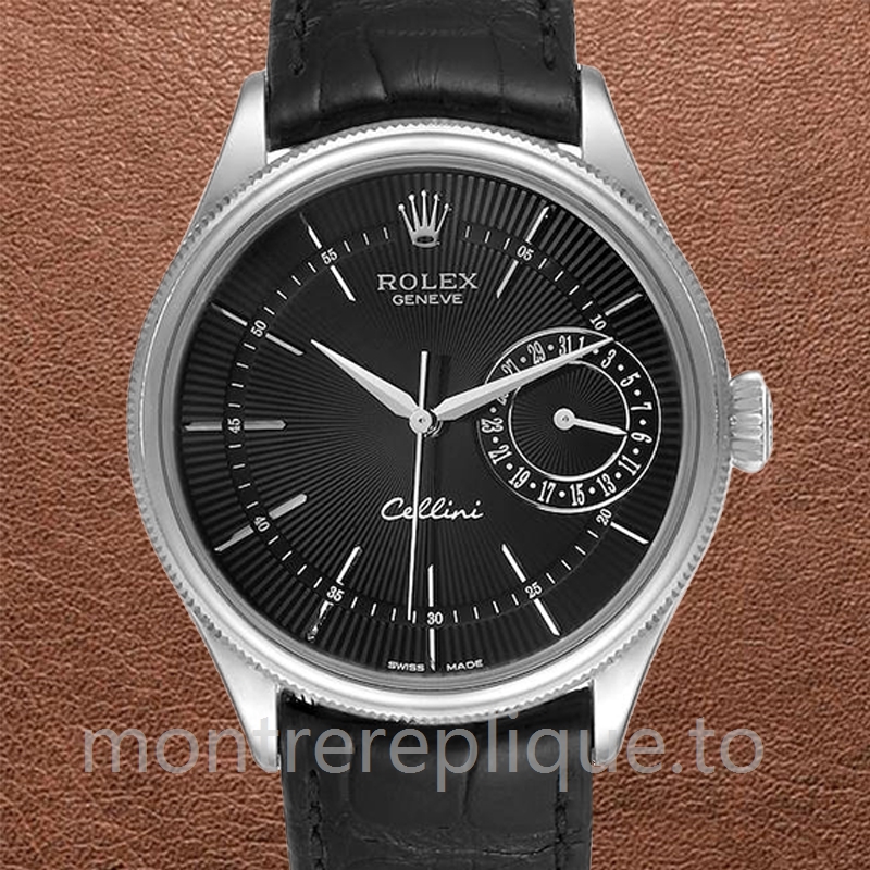 Rolex Cellini m50519-0007 Pour des hommes 39mm Bracelet en cuir