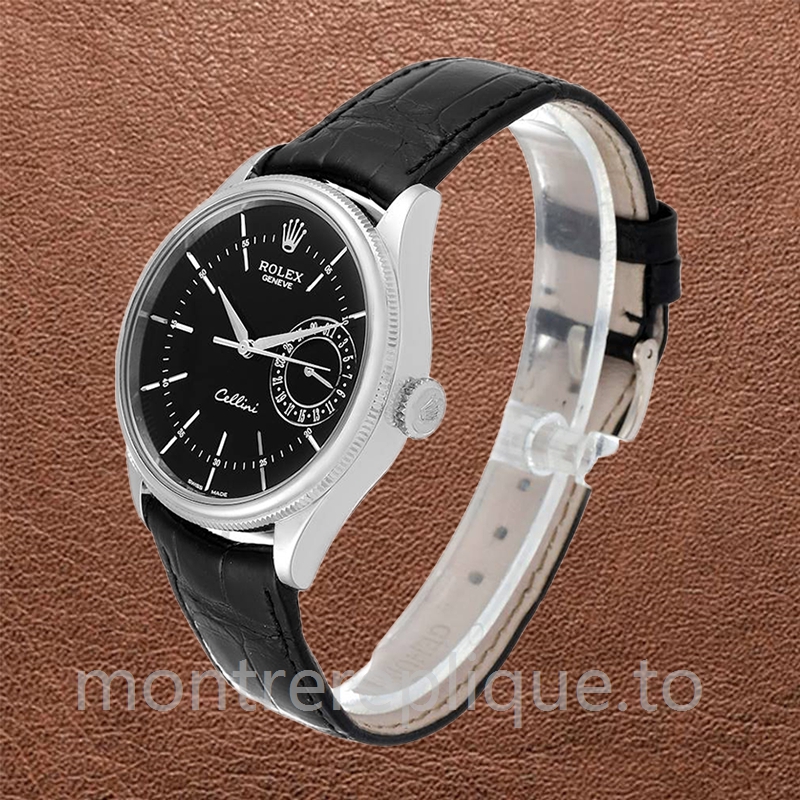 Rolex Cellini m50519-0007 Pour des hommes 39mm Bracelet en cuir - Image 3