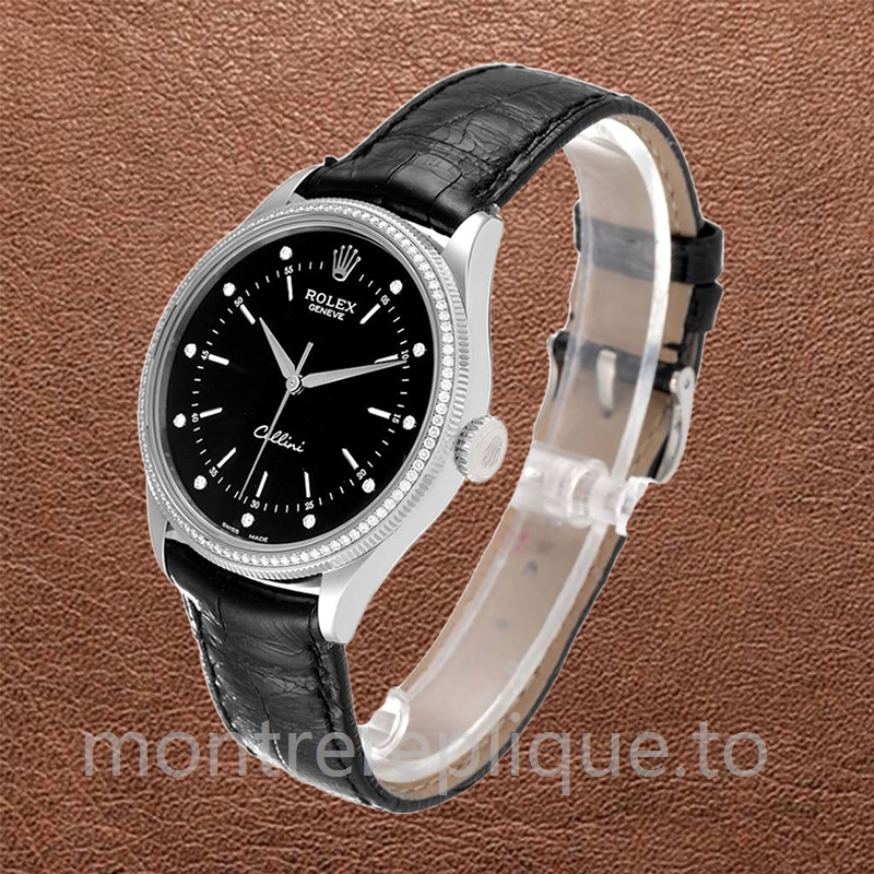 Rolex Cellini Pour des hommes m50609rbr-0007 39mm Bracelet en cuir - Image 3
