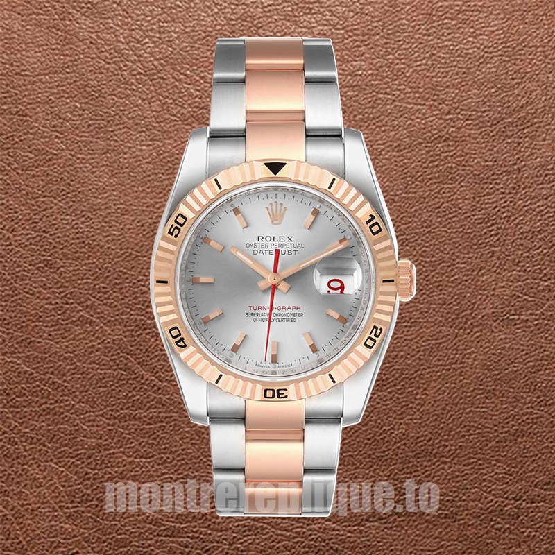 Rolex Datejust Turn-o-graph 36mm 116261 Pour des hommes Bracelet Huître - Image 2