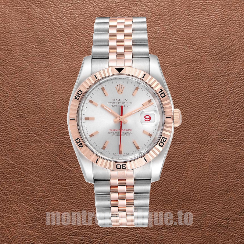 Rolex Datejust Turn-o-graph 36mm 116261 Pour des hommes Bracelet Huître - Image 5