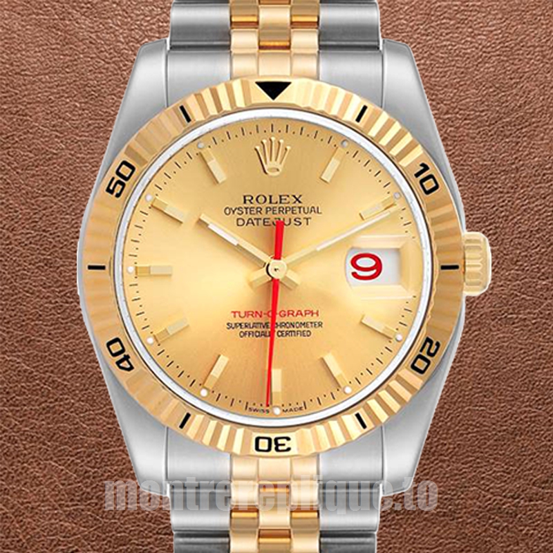 Rolex Datejust Turn-o-graph 116263 Pour des hommes 36mm Regardez Bracelet Jubilé