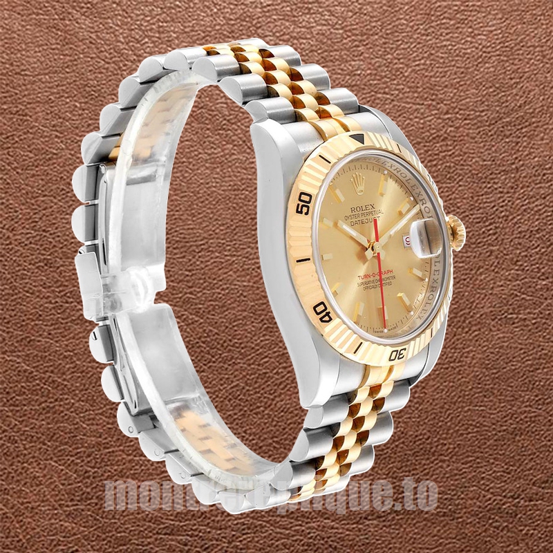 Rolex Datejust Turn-o-graph 116263 Pour des hommes 36mm Regardez Bracelet Jubilé - Image 3