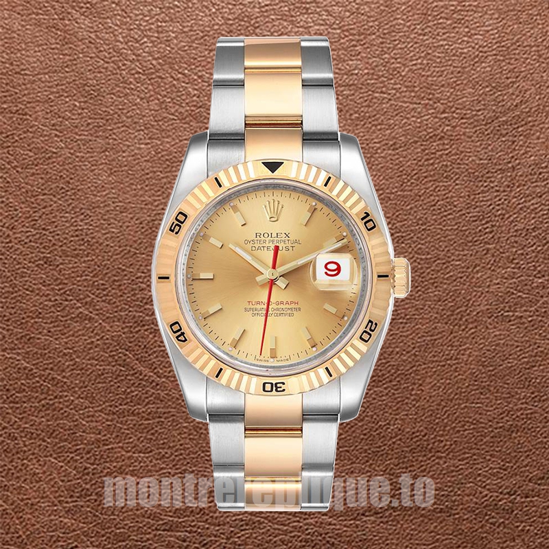Rolex Datejust Turn-o-graph 116263 Pour des hommes 36mm Regardez Bracelet Jubilé - Image 5