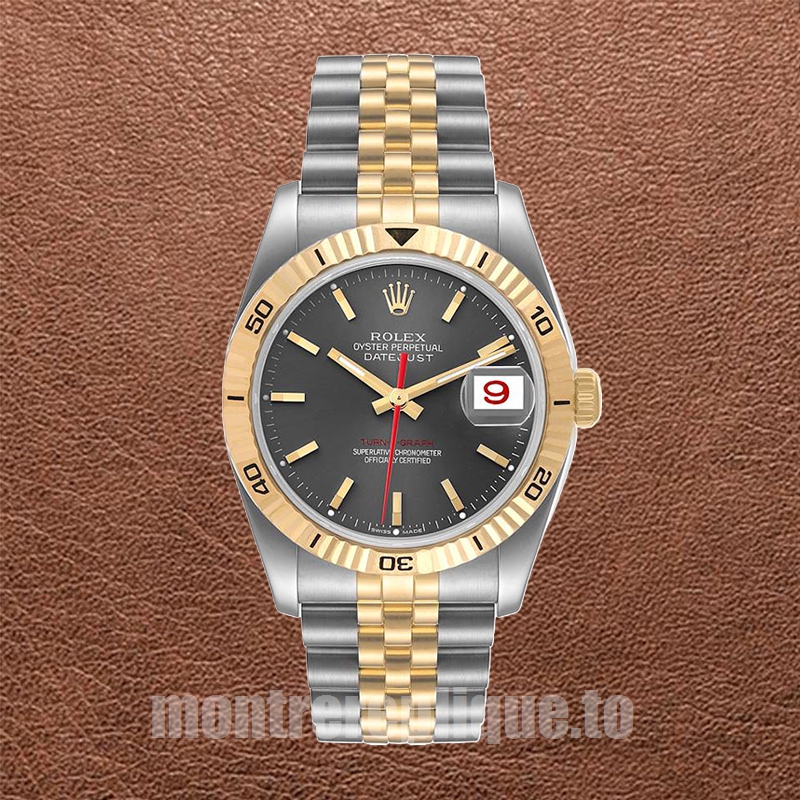 Rolex Datejust Turn-o-graph 36mm Pour des hommes 116263 Regardez Cadran gris - Image 2