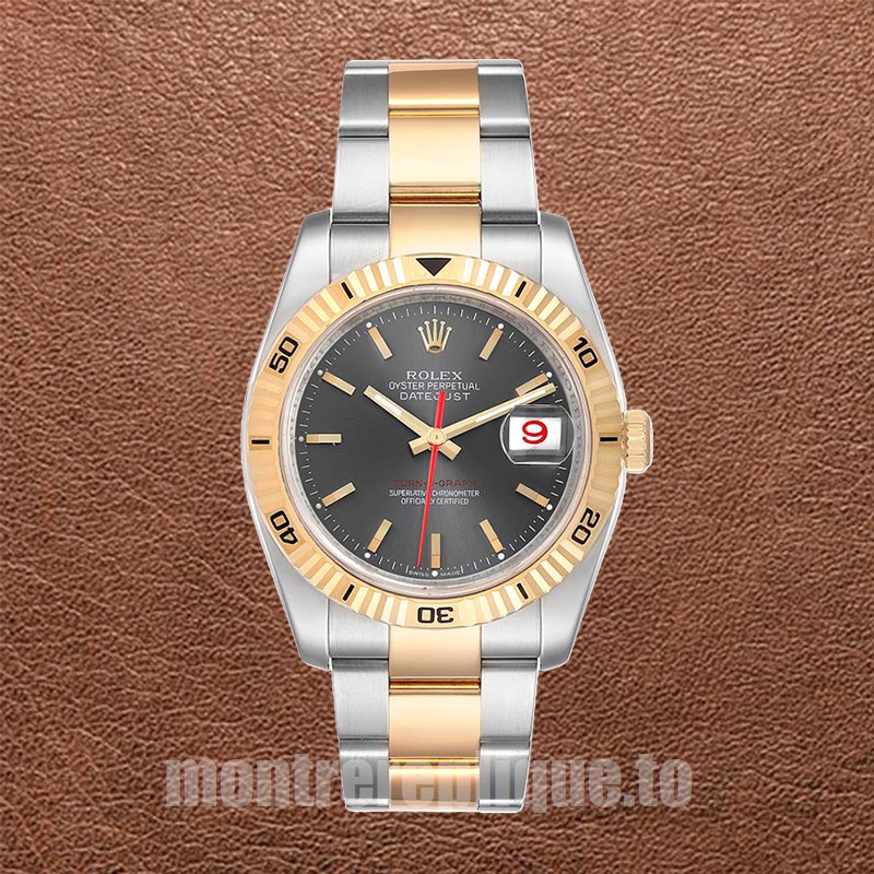 Rolex Datejust Turn-o-graph 36mm Pour des hommes 116263 Regardez Cadran gris - Image 5