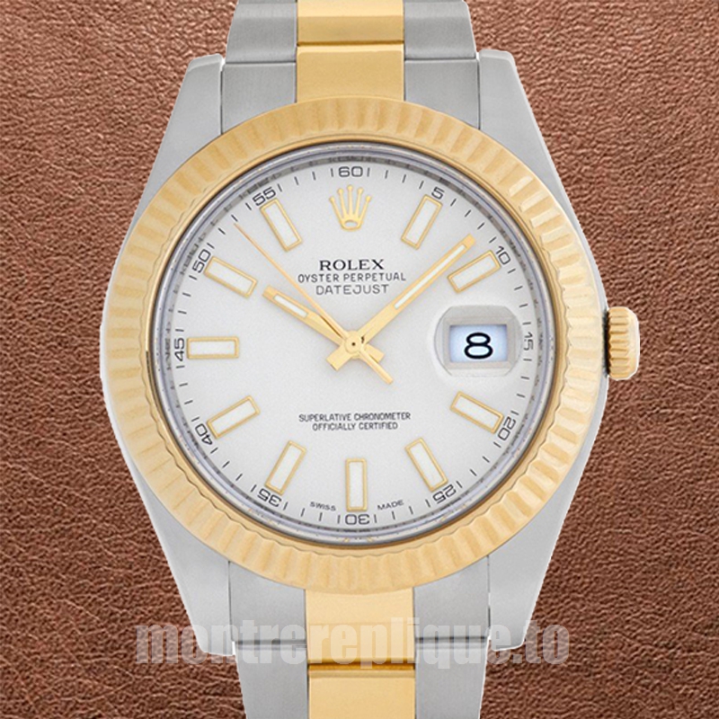 Rolex Datejust 41mm 116333-72213 Pour des hommes Argenté
