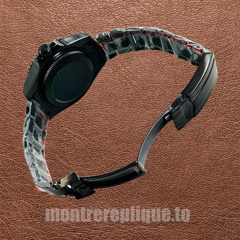 Rolex Sea-Dweller 44mm Pour des hommes 116660 Bracelet Huître Ton noir - Image 3