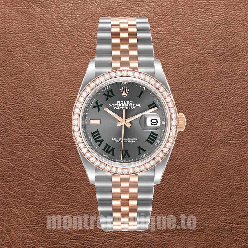 Rolex Datejust m126281rbr-0017 36mm Pour des hommes Argenté Bracelet Jubilé - Image 2
